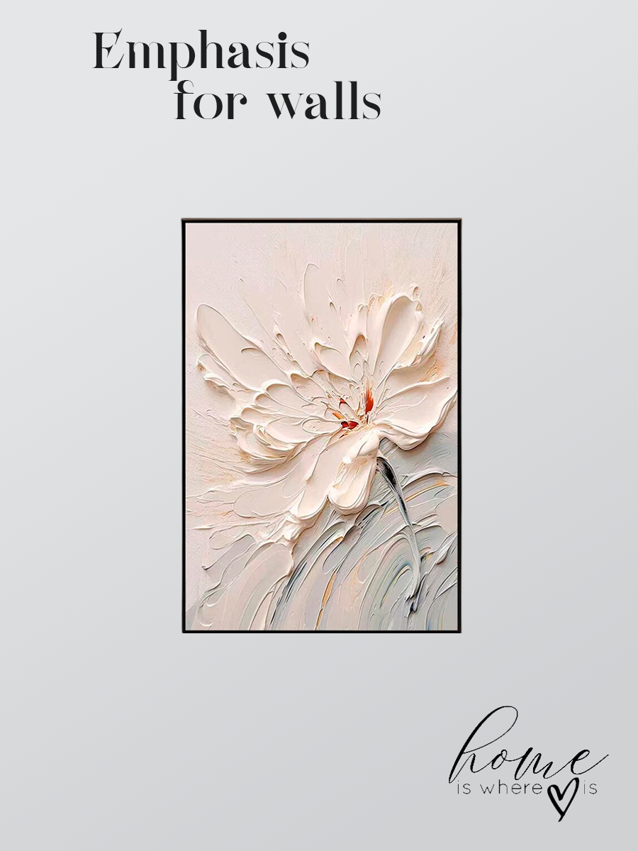 "Pearl Tenderness" Abstract Floral Art