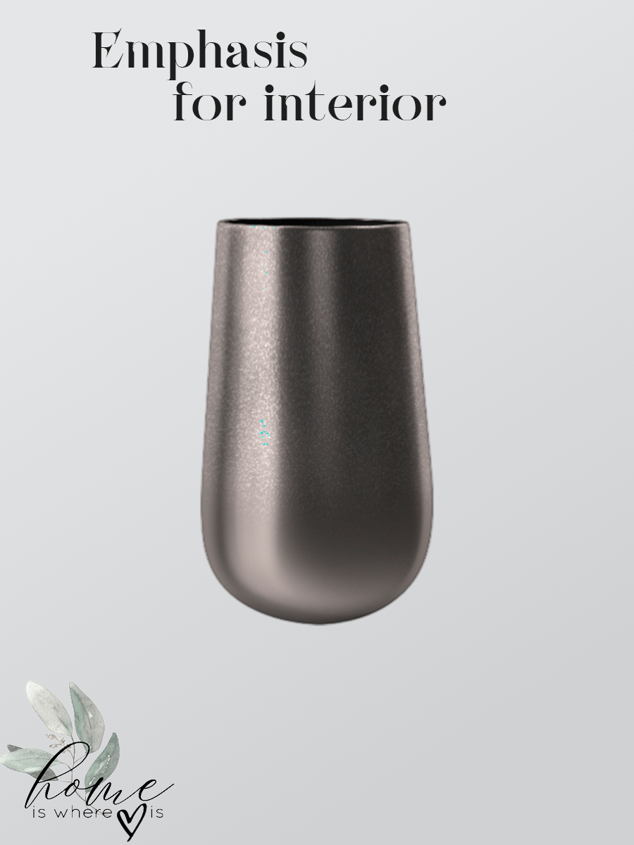 "Charcoal Basalt" Minimalist Ceramic Vase