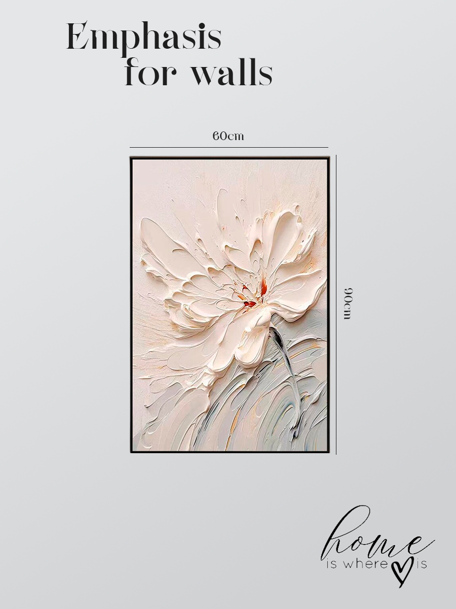 "Pearl Tenderness" Abstract Floral Art