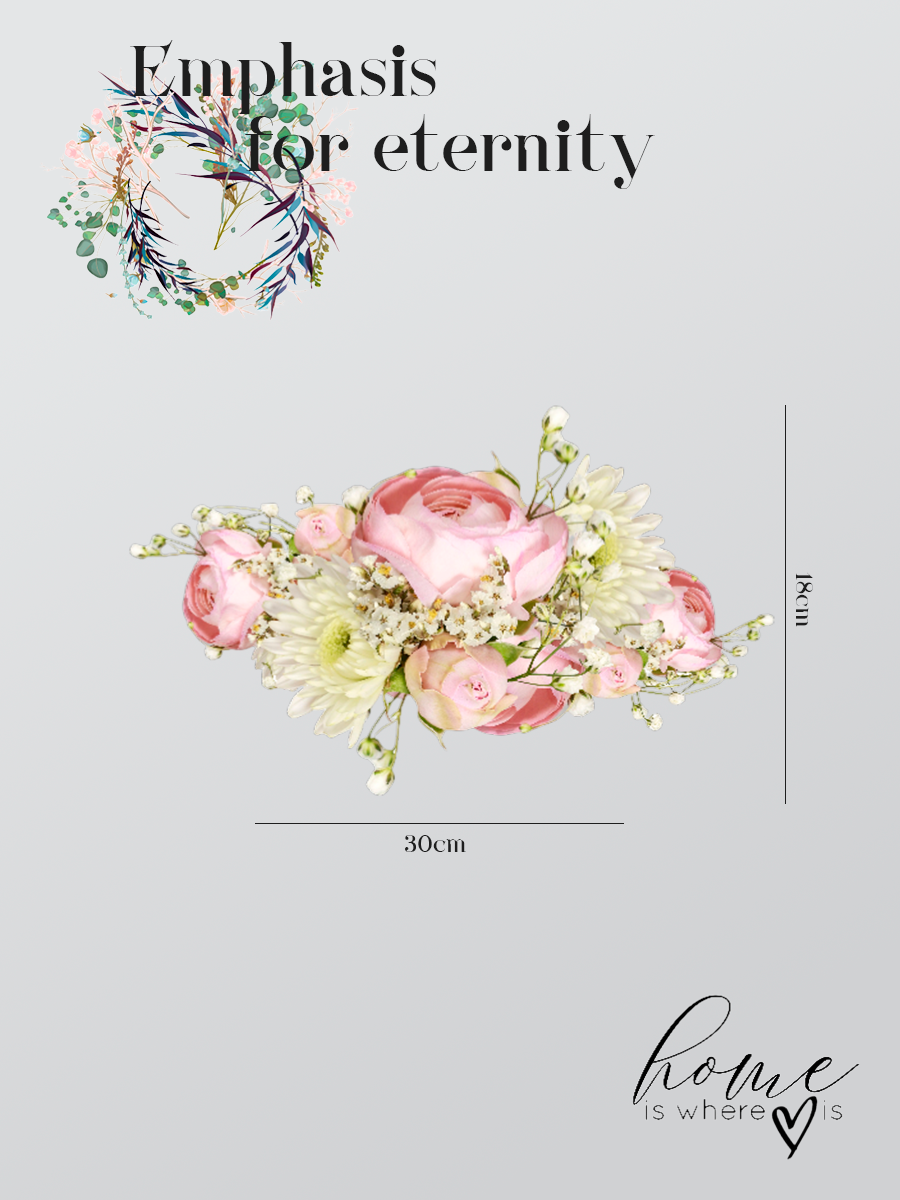"Pastel Tenderness" Real-Touch Floral Centerpiece