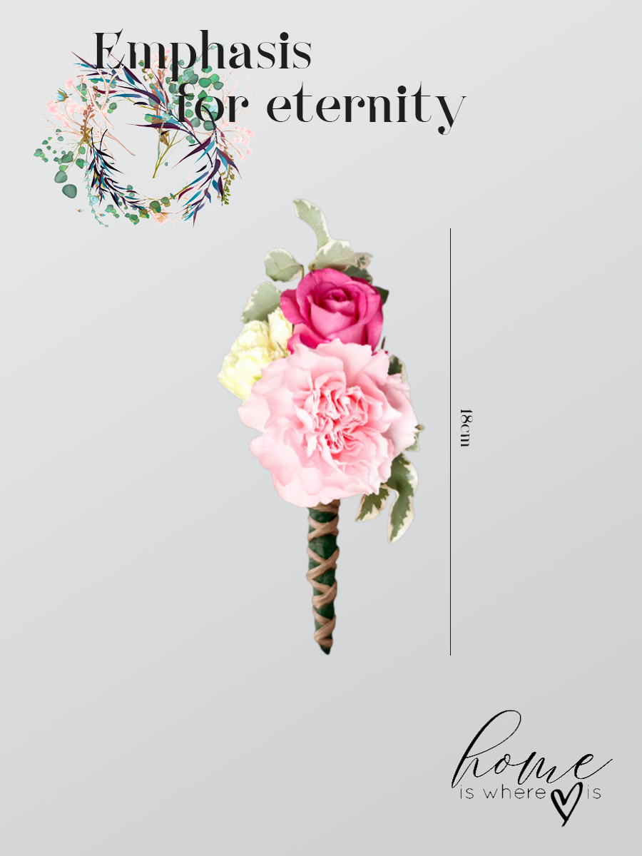 "Timeless Vintage" Artisan Pink Rose Bunch
