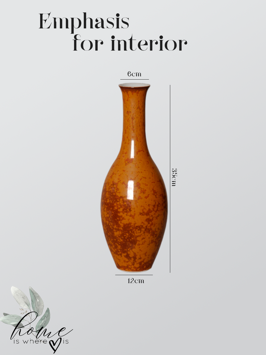 "Golden Ochre" Ceramic Vase